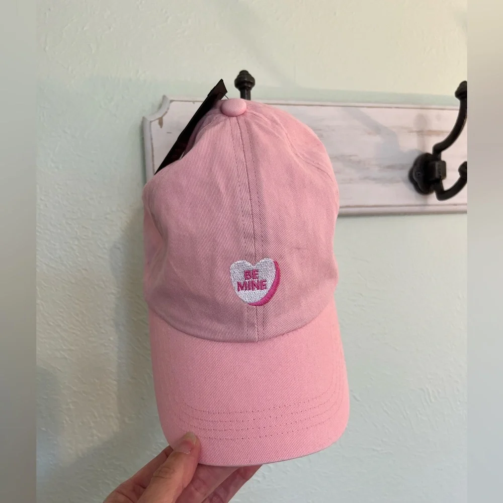 David and Young Pink 'Be Mine' Baseball Cap NWT